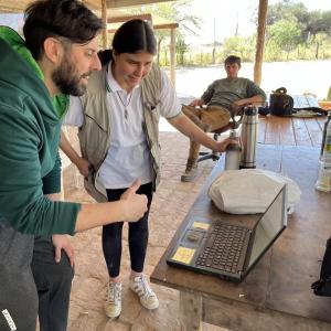 Team working on digitizing patient records