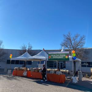 event tents set up outside