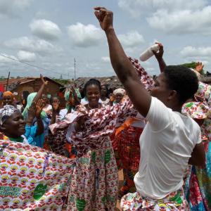 Women celebrate
