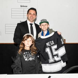 Joshua received his own LA Kings jersey.