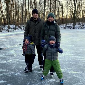 Chris Meyer and family