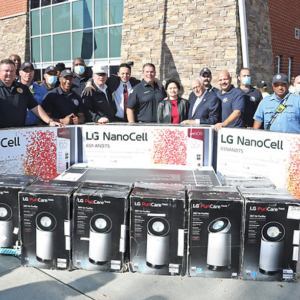 LG delivers equipment to support firefighters in Paterson NJ