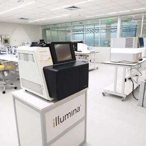 New Illumina 11,000 square foot lab space in Sao Paolo, Brazil. Illumina sequencing machine shown.