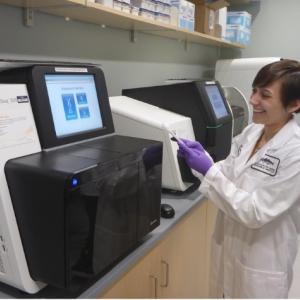 Senior Research Associate Jennifer Polinski uses the Illumina NextSeq 500 and Illumina MiSeq, both an integral part of her research.