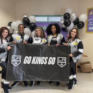 LA Kings Ice Crew visited Los Angeles Elementary School during Teacher Appreciation Week.
