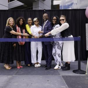 Ribbon cutting at Coppin State for SheCare Wellness Pod