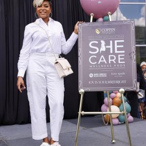 Taraji P Henson at the SheCare Wellness Pod Opening at Coppin State