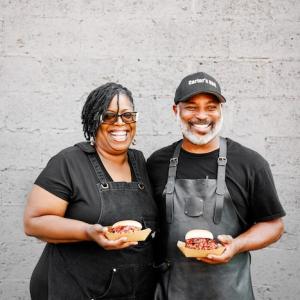 Photo: Theresa Carter & Darren W. Carter Carter's BBQ WWW.CARTERSBBQ216.COM