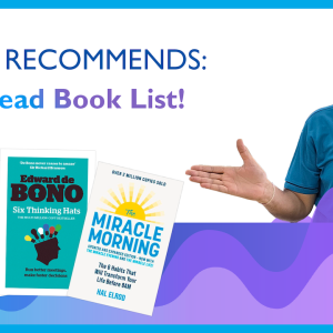 Abhay shown with his must read book list.