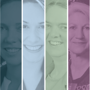Women smiling