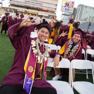 Christopher Reyes at his graduation from Arizona State University.