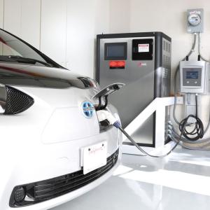 An electric vehicle charging