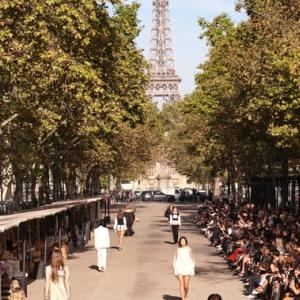 The city of Paris: Eiffel Tower is shown in the distance.