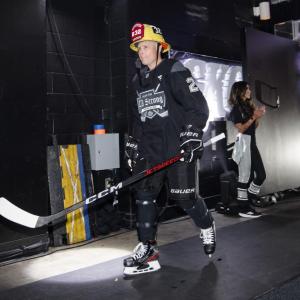 Jason Northgrave of the El Segundo Fire Department participated in the benefit hockey game.