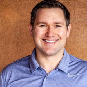 Jeremy Fresz in a blue polo shirt.