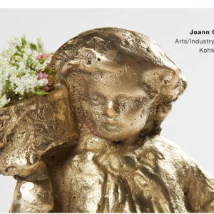 A golden art piece by Joann Quiñones