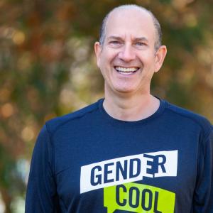 John Grosshandler in a GenderCool t-shirt