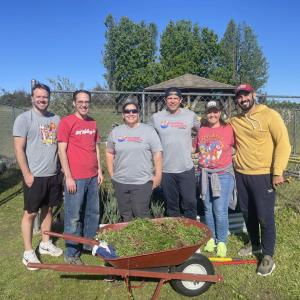 WK employees volunteering at the Sunshine School in Arkansas 