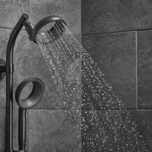 Shower head with water spraying out