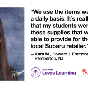 Kara M. and Quote "We use the items we purchased on a daily basis..."