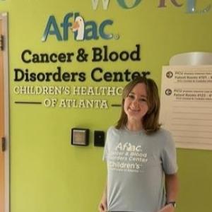 Kathie Rutherford at the Aflac Cancer & Blood Disorders Center.