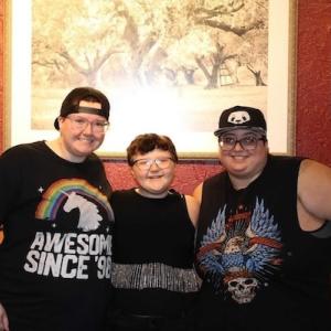 Kay shown with her wife and son.