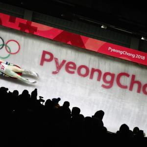 Shiva Keshavan on a luge run