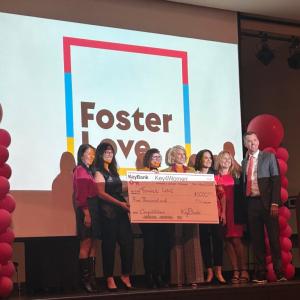 Group photo at Key4Women Forum Event with the Foster Love Team.