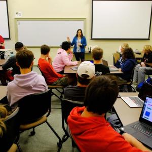 A classroom at University of Miami.