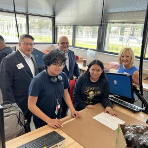KeyBank team members with  Immokalee Foundation students.