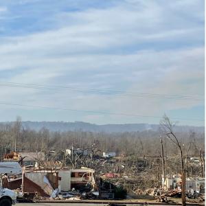 Tornado destruction in Dawson Springs, Kentucky