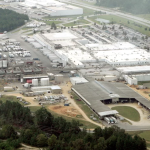 the largest hog slaughterhouse in the world. It is located in Tar Heel, North Carolina, operates under Smithfield Foods, Inc., and is wholly owned by the WH Group. Approximately 35,000 hogs are slaughtered there each day and waste is discharged into the Cape Fear River. 