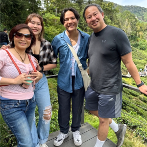 Lawrence Loh and his family