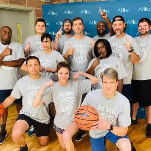 Aflac Leaders Team: Front row: Tom Buff, Amanda Cates, Kevin Ross. Middle row: Darrick Williams, Jennifer Clyburn, Melody Hodge. Back row: Chris Chapman, Cary Allen, Bob Ruff, Jerry Gumbs, Caleb Huffstetler, Colin Martin.