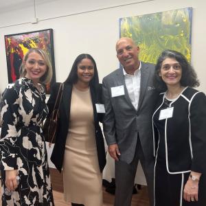  From left – KeyBank Area Retail Leader Elona Shape, White Plains Branch Manager Maria Bassallo, Market President John Manginelli and Lifting Up Westchester CEO Anahaita Kotval at the Job Central ribbon cutting event.