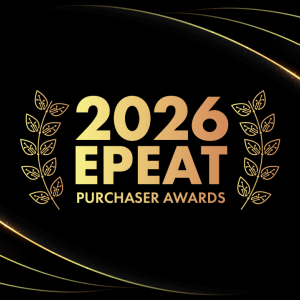 2026 EPEAT PURCHASER AWARDS logo on black field with golden accents
