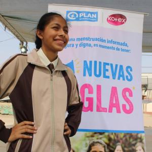 A girl participant of the program in Peru