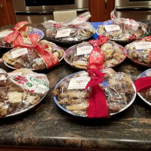 Holiday cookies baked by Lori.