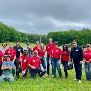Maine Ecology School, Saco Maine, volunteers shown.