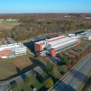 Birds eye view of a building