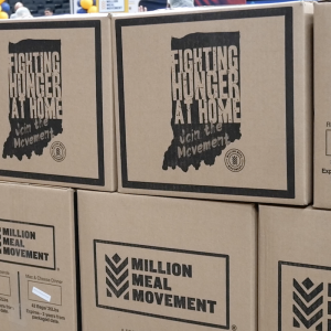 "Fighting Hunger at Home" boxes