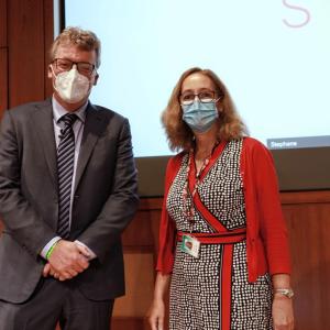 David MacMillan with Merck Research Laboratory’s Fiona Marshall