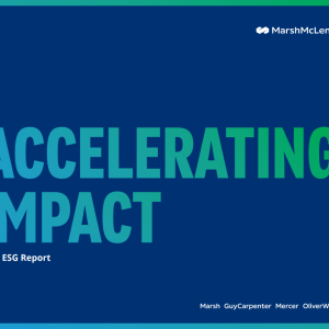 March McLennan 2021 ESG Report Cover