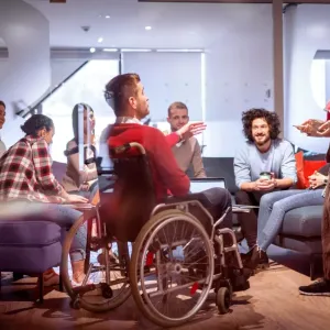 people meeting together