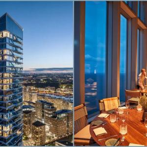(Left) Lighthouse Tower – Credit to Luftfoto Danmark. (Right) Restaurant Bavn – Credit to Restaurant Bavn.