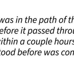 Matthew Allen and quote from the story.