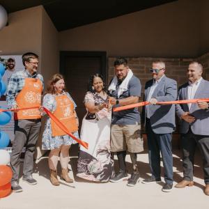 Dedication ceremony for U.S. Army Sergeant Anesi “Maverick” Tu’ufuli in his newly built home.