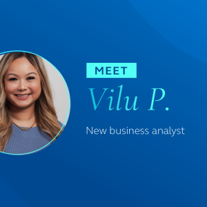 Meet Vilu P. New business analyst.
