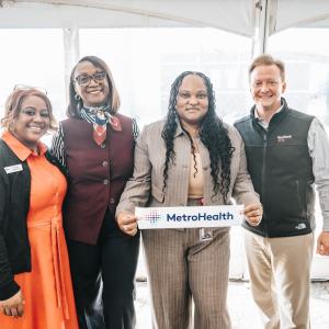 KeyBank and MetroHealth Team during the ribbon cutting.