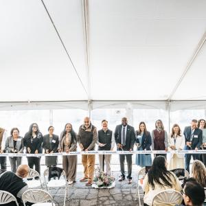Ribbon cutting ceremony at MetroHealth.